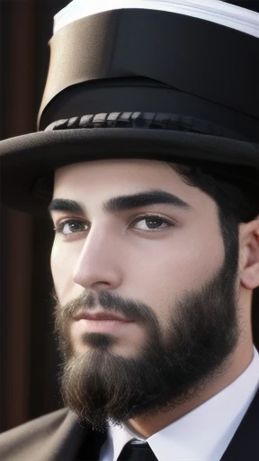 Haredim heartthrob, focus on the character's face