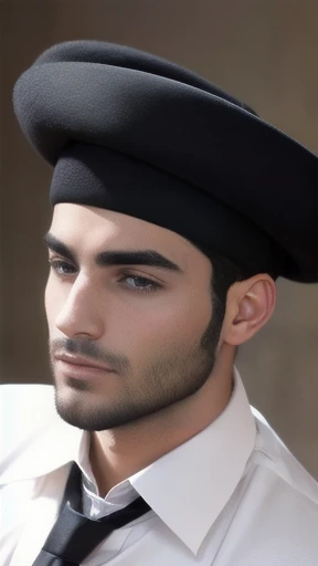 short hair a Haredim men heartthrob focus on the character's face