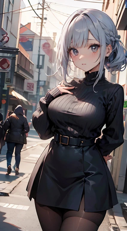 35 year old mature and attractive woman、big tits、weave、on the street、(Ultra-high image quality)((premium))