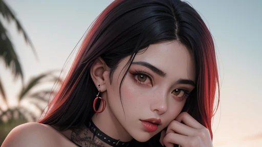 dibujos animados_jesica_conejo_aiwaifu,aiwaifu, pelo sobre un ojo,cabello rojo,Cintura estrecha,cabello muy largo, lingerie, Cabello largo, mujer alta, tonificado,constituir,labiostick,Pechos grandes,Sombra,ojos verdes,muslos,pechos enormes,red labios,labios,curvas,thick muslos,Caderas anchas,clavicle,Piernas largas, un ojo cubierto, guantes de codo,guantes morados,hombros descubiertos,escote,red lingerie,hendidura lateral,joyas,pendientes, Pantys,muslos, arte oficial,Fondo de pantalla CG unity 8k extremadamente detallado, perfect lighting,vistoso, brillante_Frente_rostro_Encendiendo,piel brillante, (obra maestra:1.0),(mejor_calidad:1.0), ultra high resolution,4k,ultra detallado, Photography, 8K, hdr, high resolution, (absurdos:1.2), retrato kodak 400, film grain, fondo borroso, (bokeh:1.2), destello de lente, (vibrante_color:1.2),Photography profesional, (Hermoso_rostro:1.5),