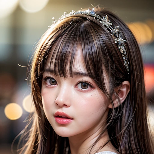 NSFW, 8k, High-level, absurd, masterpiece, best quality, primitive, very detailed CG, very detailed wallpaper, perfect lighting, Extremely detailed (((The personifying " Phoebe Cates " as a Little Girl))), MysticSight, Tyndall effect, Tyndall scattering, Studio gray background with (many Dazzling RainbowColor particles BokeH:1.28), (RoundlyButts, ThighGap), (Exposed:0.4), (Assfocus with looking ahead), BREAK (NOGIZAKA face variations) Extremely Detailed very KAWAII face variations, perfect anatomy, Childish, captivating gaze, elaborate detailed Eyes with (sparkling highlights:1.28), long eyelashes、Glossy RED Lips with beautiful details, Coquettish tongue, Rosy cheeks, Radiant PearlSkin with clear transparency . { (Dynamic LifeLike expressions:1.4) | :d) }, (large eyes:-1) .