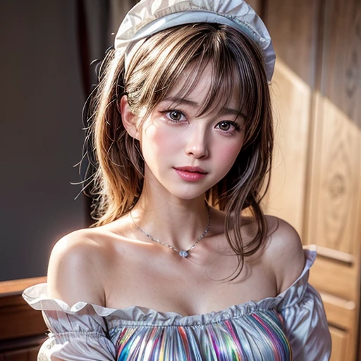 NSFW, 8k, High-level, absurd, masterpiece, best quality, primitive, very detailed CG, very detailed wallpaper, perfect lighting, Extremely detailed (((The personifying " Sophie Marceau " as a ))), MysticSight, Tyndall effect, Tyndall scattering, Studio gray background with (many Dazzling RainbowColor particles BokeH:1.28), (RoundlyButts, ThighGap), (Exposed:0.4), (Assfocus with looking ahead), BREAK (NOGIZAKA face variations) Extremely Detailed very KAWAII face variations, perfect anatomy, Childish, captivating gaze, elaborate detailed Eyes with (sparkling highlights:1.28), long eyelashes、Glossy RED Lips with beautiful details, Coquettish tongue, Rosy cheeks, Radiant PearlSkin with clear transparency . { (Dynamic LifeLike expressions:1.4) | :d) }, (large eyes:-1) .