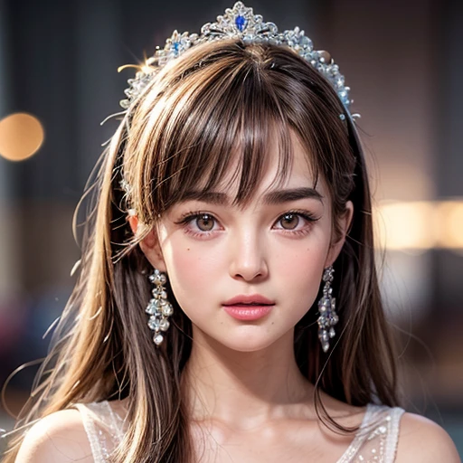 NSFW, 8k, High-level, absurd, masterpiece, best quality, primitive, very detailed CG, very detailed wallpaper, perfect lighting, Extremely detailed (((The personifying " Brooke Shields " as a Little Girl))), MysticSight, Tyndall effect, Tyndall scattering, Studio gray background with (many Dazzling RainbowColor particles BokeH:1.28), (RoundlyButts, ThighGap), (Exposed:0.4), (Assfocus with looking ahead), BREAK (NOGIZAKA face variations) Extremely Detailed very KAWAII face variations, perfect anatomy, Childish, captivating gaze, elaborate detailed Eyes with (sparkling highlights:1.28), long eyelashes、Glossy RED Lips with beautiful details, Coquettish tongue, Rosy cheeks, Radiant PearlSkin with clear transparency . { (Dynamic LifeLike expressions:1.4) | :d) }, (large eyes:-1) .