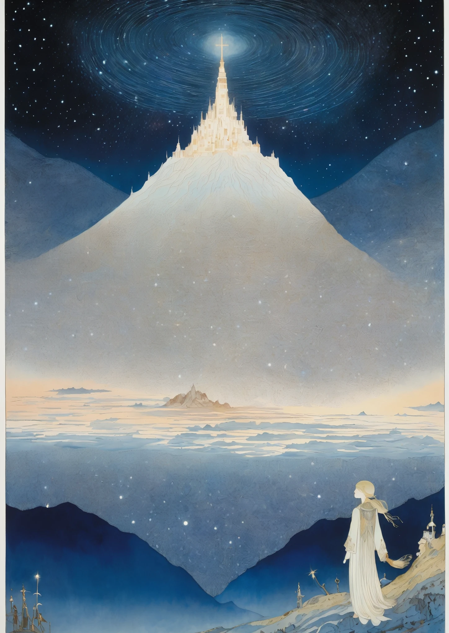 beautiful、シュール 夜 milky way 夢のような, Folklore, magic, orientalism, Romanticism
(An illustration:Kay Nielsen、Ryan McGinley、Pipilotti Cross)、milky way
