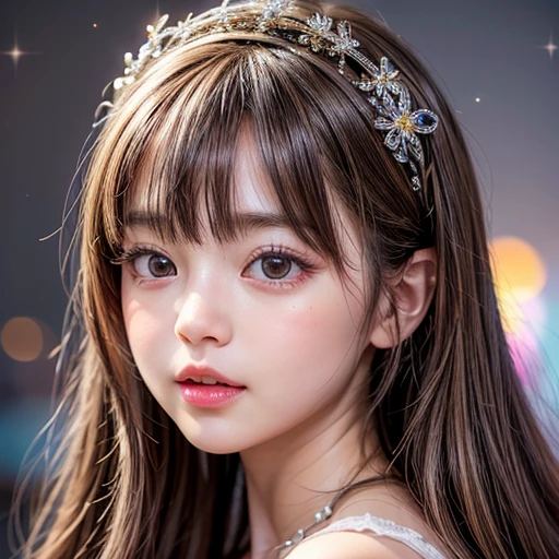 NSFW, 8k, High-level, absurd, masterpiece, best quality, primitive, very detailed CG, very detailed wallpaper, perfect lighting, Extremely detailed (((The personifying " Licca-chan " as a Little Girl))), MysticSight, Tyndall effect, Tyndall scattering, Studio gray background with (many Dazzling RainbowColor particles BokeH:1.28), (RoundlyButts, ThighGap), (Exposed:0.4), (Assfocus with looking ahead), BREAK (NOGIZAKA face variations) Extremely Detailed very KAWAII face variations, perfect anatomy, Childish, captivating gaze, elaborate detailed Eyes with (sparkling highlights:1.28), long eyelashes、Glossy RED Lips with beautiful details, Coquettish tongue, Rosy cheeks, Radiant PearlSkin with clear transparency . { (Dynamic LifeLike expressions:1.4) | :d) }, (large eyes:-1) .