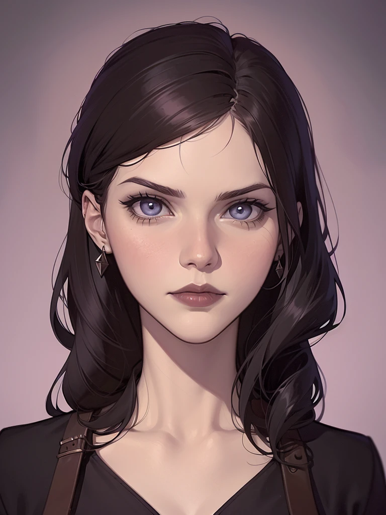 {IMAGEM 8k}, 1bela mulher madura, 35 anos de idade, nariz empinado, fleshy lips, Rosto triangular, cabelo grande com franja (Vinho), olhos azuis, {olhando diretamente para o espectador}, {virado para a frente}, {Anatomia perfeita}, {imagem focada apenas no rosto}, {retrato de rosto}, Purple backgroundA closeup of a woman in a black top and a black bra, estilo de arte de charlie bowater, Estilo Charlie Bowater, retrato de vampiro, arte do personagem charlie bowater, Alena Aenami e Artgerm, Neoartcore e Charlie Bowater, Charlie Bowater cores ricas e profundas, lazy art style, Artgerm e Tom Bagshawum close de uma mulher com longos cabelos pretos e um colar, amoranto, Bela Delfina, mais conhecido como amoranto, Kailee Mandel, cabelo preto e olhos grandes, profile picture with headshot, jovem linda amoranto, pale and glowing skin, retrato de alta qualidade, com cabelos longos e olhos penetrantes, skin pale as ivory, Sydney Hanson mode white skin tone close-up portrait cartoon style GTA style digital illustration of a woman in a black dress and black hair, linda rainha vampira, linda rainha feminina vampira, gothic maiden, very beautiful gothic top model, beautiful vampira feminina, goth girl, goth girl, gothic maiden of the dark, Gothic style, gothic woman, gothic clothes, gothic outfit, moda vampiro, vampira feminina, wearing a gothic dress Close up of a woman with long hair and a sweater, cabelo castanho encaracolado, linda modelo, retrato de alta qualidade, medium portrait soft light, parece a jovem liv tyler, retrato colorido, linda mulher, cabelo loiro cacheado | d & d, beautiful portrait lighting, uma linda jovem, modelo muito lindo, Retrato de 50mm, medium to long brown curly hair, close-up of a person wearing tie and sweater;, Hermione Granger, inspirado em Hermione Hammond, hermione, Emma Watson as Hermione Granger, Ema!! watson!!, Emma Watson as harry potter, Emma Watson as driada, Emma Watson, portrait