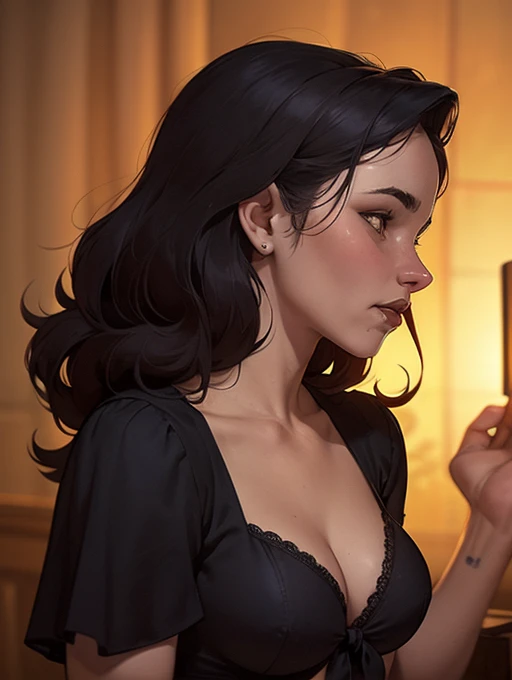 A closeup of a woman in a black top and a black bra, estilo de arte de charlie bowater, Estilo Charlie Bowater, retrato de vampiro, arte do personagem charlie bowater, Alena Aenami e Artgerm, Neoartcore e Charlie Bowater, Charlie Bowater cores ricas e profundas, lazy art style, Artgerm e Tom Bagshawum close de uma mulher com longos cabelos pretos e um colar, amoranto, Bela Delfina, mais conhecido como amoranto, Kailee Mandel, cabelo preto e olhos grandes, profile picture with headshot, jovem linda amoranto, pale and glowing skin, retrato de alta qualidade, com cabelos longos e olhos penetrantes, skin pale as ivory, Sydney Hanson mode white skin tone close-up portrait cartoon style GTA style digital illustration of a woman in a black dress and black hair, linda rainha vampira, linda rainha feminina vampira, gothic maiden, very beautiful gothic top model, beautiful vampira feminina, goth girl, goth girl, gothic maiden of the dark, Gothic style, gothic woman, gothic clothes, gothic outfit, moda vampiro, vampira feminina, wearing a gothic dress Close up of a woman with long hair and a sweater, cabelo castanho encaracolado, linda modelo, retrato de alta qualidade, medium portrait soft light, parece a jovem liv tyler, retrato colorido, linda mulher, cabelo loiro cacheado | d & d, beautiful portrait lighting, uma linda jovem, modelo muito lindo, Retrato de 50mm, medium to long brown curly hair, close-up of a person wearing tie and sweater;, Hermione Granger, inspirado em Hermione Hammond, hermione, Emma Watson as Hermione Granger, Ema!! watson!!, Emma Watson as harry potter, Emma Watson as driada, Emma Watson, portrait photo of Emma Watson, photo of Emma Watson, movie still of Emma Watson, with the face of Emma Watsona cartoon of a woman in a bikini and panties, CO Commission, commission for high resolution, realistic bikini, garota anime sedutora, nico robin, artgerm extremamente detalhado, fofosexyrobutts, Kate Bi