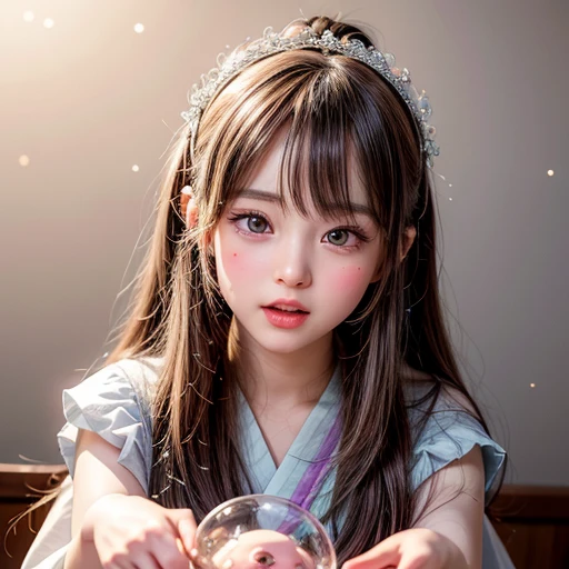 NSFW, 8k, High-level, absurd, masterpiece, best quality, primitive, very detailed CG, very detailed wallpaper, perfect lighting, Extremely detailed (((The personifying " Hina ningyo " as a Little Girl))), MysticSight, Tyndall effect, Tyndall scattering, Studio gray background with (many Dazzling RainbowColor particles BokeH:1.28), (RoundlyButts, ThighGap), (Exposed:0.4), (Assfocus with looking ahead), BREAK (NOGIZAKA face variations) Extremely Detailed very KAWAII face variations, perfect anatomy, Childish, captivating gaze, elaborate detailed Eyes with (sparkling highlights:1.28), long eyelashes、Glossy RED Lips with beautiful details, Coquettish tongue, Rosy cheeks, Radiant PearlSkin with clear transparency . { (Dynamic LifeLike expressions:1.4) | :d) }, (large eyes:-1) .