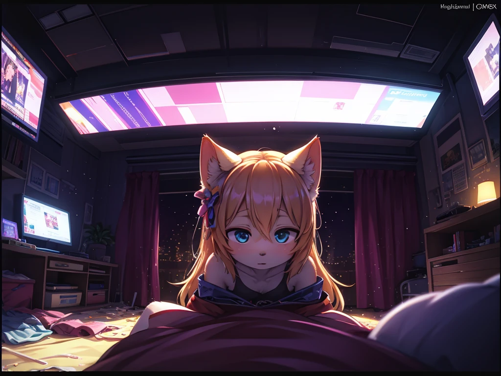 (HI-8 cam view finder style) , pov , Hallucination, daydream , bokeh , couple , messy room , (erotica:0.8)