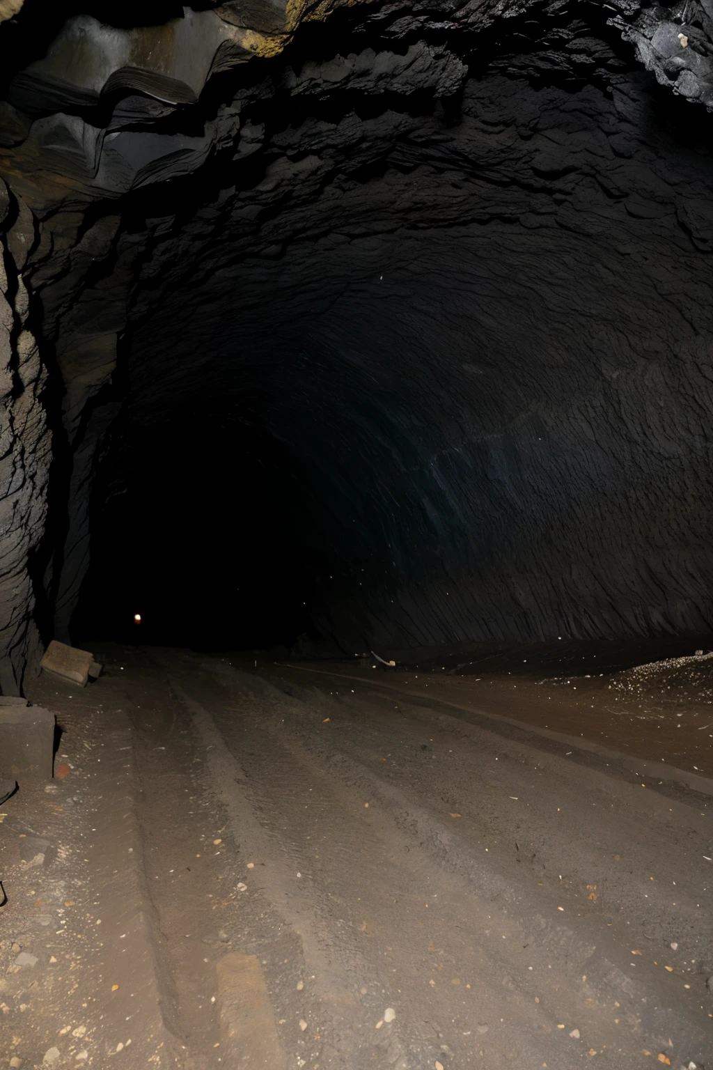 ((best quality)), ((masterpiece)), (detailed), Coal Mine Cave,Deep,Photo Texture,Real photos