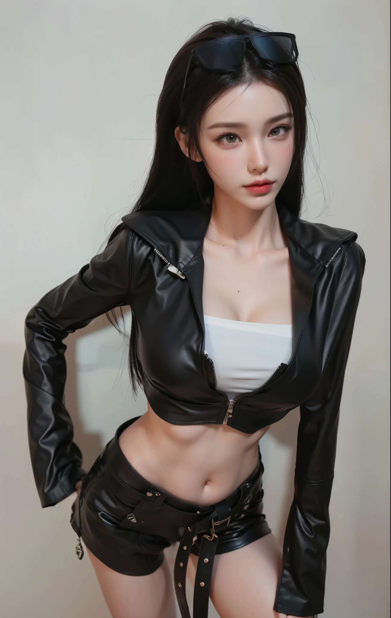 Game Art,CG Animation,Best image quality,Maximum resolution,8K picture quality,(A bust photo),(portrait),(Head close-up),(Rule of Thirds),Unreal Engine 5 rendering works,20 year old girl,((Queen)),The eyes are very detailed,(Large Breasts),Elegance and nobility,Light,Light线追踪,Game CG,((3D Unreal Engine)),OC rendering reflection mode,4k,Ultra-clear,Translucent lace,Fair and plump figure,Pretty Face,Light泽凝胶涂层,身着华贵礼服的Queen,Gorgeous clothing,Luxurious and exquisite jewelry,Colorful makeup,Wear a tight leather jacket