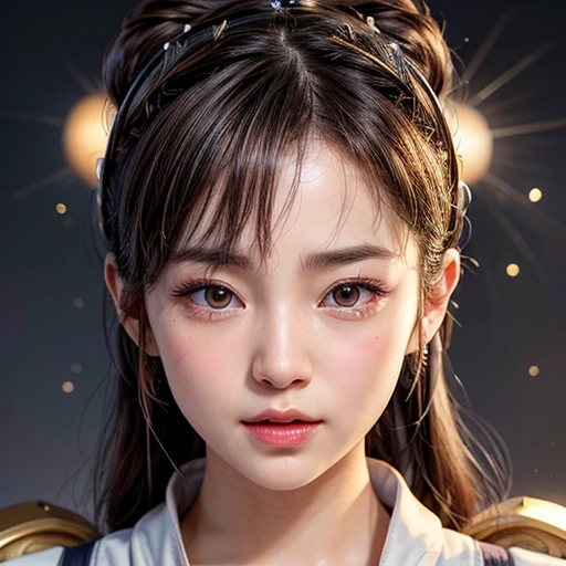 NSFW, 8k, High-level, absurd, masterpiece, best quality, primitive, very detailed CG, very detailed wallpaper, perfect lighting, Extremely detailed (((The personifying " CHUN-LI " as a Little Girl))), MysticSight, Tyndall effect, Tyndall scattering, Studio gray background with (many Dazzling RainbowColor particles BokeH:1.28), (RoundlyButts, ThighGap), (Exposed:0.4), (Assfocus with looking ahead), BREAK (NOGIZAKA face variations) Extremely Detailed very KAWAII face variations, perfect anatomy, Childish, captivating gaze, elaborate detailed Eyes with (sparkling highlights:1.28), long eyelashes、Glossy RED Lips with beautiful details, Coquettish tongue, Rosy cheeks, Radiant PearlSkin with clear transparency . { (Dynamic LifeLike expressions:1.4) | :d) }, (large eyes:-1) .