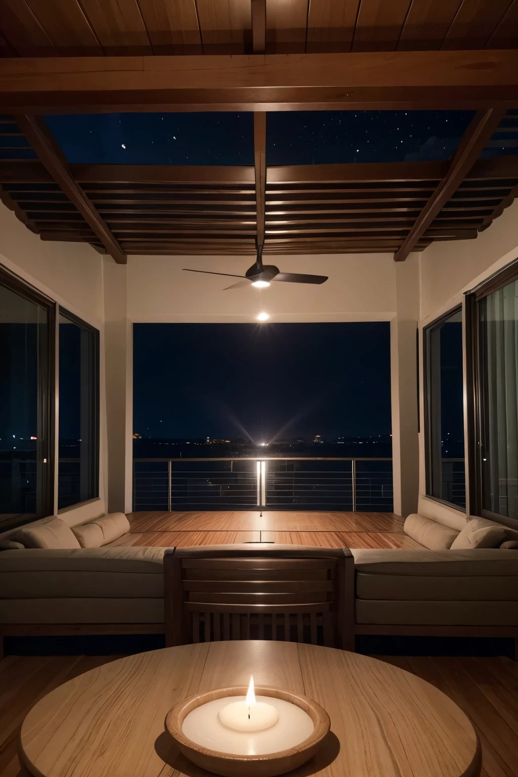 mesa de noche con ventilador