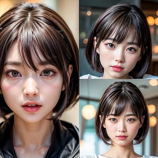 NSFW, 8k, High-level, absurd, masterpiece, best quality, primitive, very detailed CG, very detailed wallpaper, perfect lighting, Extremely detailed (((The personifying " Motoko kusanagi " as a Little Girl))), MysticSight, Tyndall effect, Tyndall scattering, Studio gray background with (many Dazzling RainbowColor particles BokeH:1.28), (RoundlyButts, ThighGap), (Exposed:0.4), (Assfocus with looking ahead), BREAK (NOGIZAKA face variations) Extremely Detailed very KAWAII face variations, perfect anatomy, Childish, captivating gaze, elaborate detailed Eyes with (sparkling highlights:1.28), long eyelashes、Glossy RED Lips with beautiful details, Coquettish tongue, Rosy cheeks, Radiant PearlSkin with clear transparency . { (Dynamic LifeLike expressions:1.4) | :d) }, (large eyes:-1) .