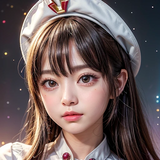 ????, 8k, High-level, absurd, masterpiece, best quality, primitive, very detailed CG, very detailed wallpaper, perfect lighting, Extremely detailed (((The personifying " pirate " as a Little Girl))), MysticSight, Tyndall effect, Tyndall scattering, Studio gray background with (many Dazzling RainbowColor particles BokeH:1.28), (RoundlyButts, ThighGap), (Exposed:0.4), (???????? with looking ahead), BREAK (NOGIZAKA face variations) Extremely Detailed very KAWAII face variations, perfect ???????, Childish, captivating gaze, elaborate detailed Eyes with (sparkling highlights:1.28), long eyelashes、Glossy RED Lips with beautiful details, Coquettish tongue, Rosy cheeks, Radiant PearlSkin with clear transparency . { (Dynamic LifeLike expressions:1.4) | :d) }, (large eyes:-1) .