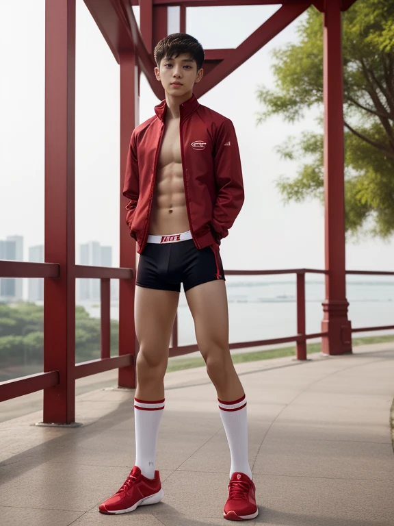 teenagers , ng , light-skin , wearing an dark red sexy underwear, tmasiece,k hd,the feet,Transparent sports vest,semi transparent,black long socks,The barefoot , red colour , handsome and cute , extreme cute boy , white skin , dark red underwear boxers shorts , extremely tall and cute boy ,oppa model , handsome model , full body , dark red boxers underwears short shorts , black socks , white light-skin , Chinese model , young boy , white skin , handsome and extremely cute , red boxers underwear shorts , long black socks , handsome model , at the park , jogging , model oppa , long legs , jogging , running , high knee black socks ,black long socks , stand up , extremely tall , extremely high , red underwears , red sports underwear , long black socks , clean and white legs , Chinese model , extremely long legs , looking at the camera , clean and white thigh , heavy bulge , kid face , baby face , wing jacket , red underwears boxers , light and white skin , Chinese model