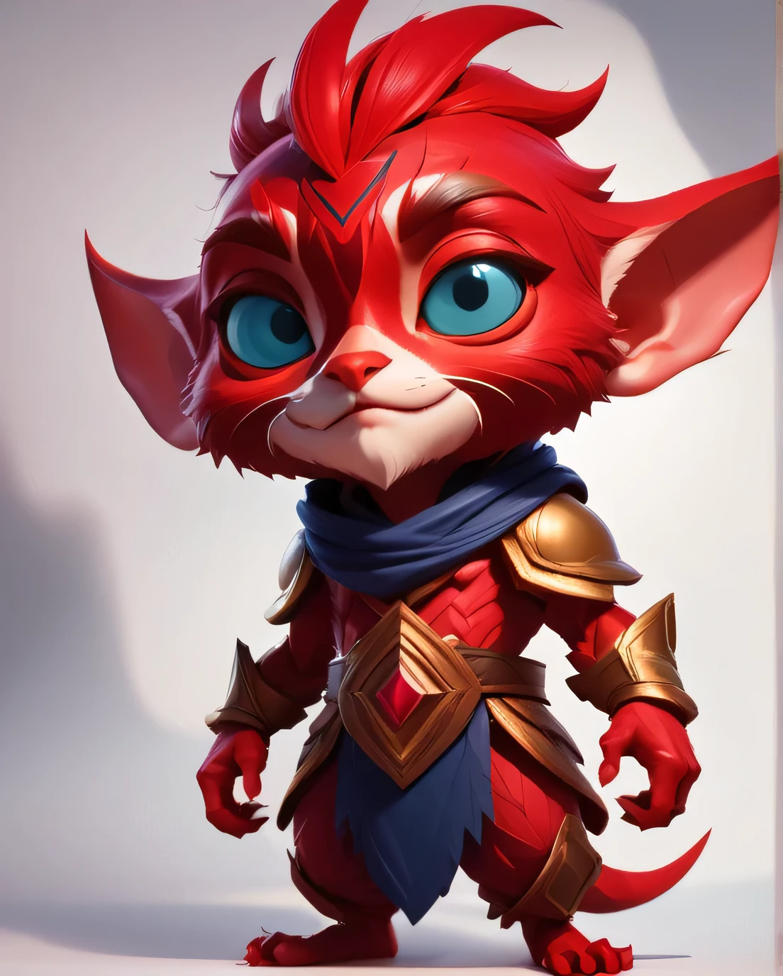 score_9, score_8_up, score_7_up, score_6_up, score_5_up, score_4_up, red yordle male a dubious little creature getting up to mischief,cute,pretty,***rdles,slender,thin,armor outfit,white body,