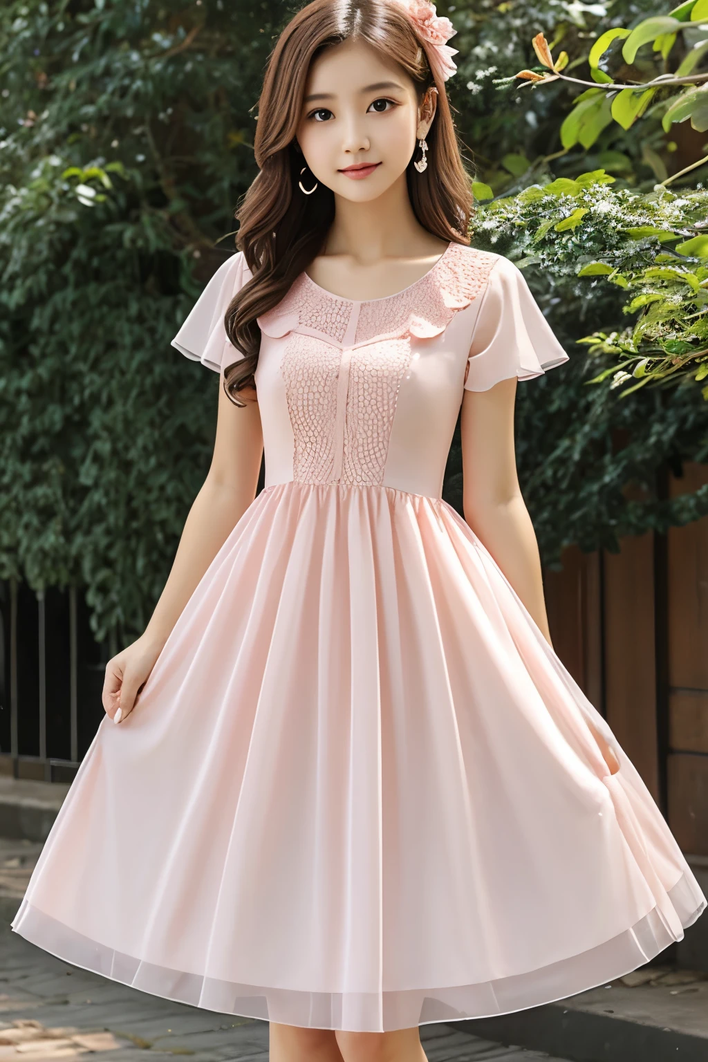 pre-teen, cabelngo, seios pequenos, pernas longas, mini vestido decotado