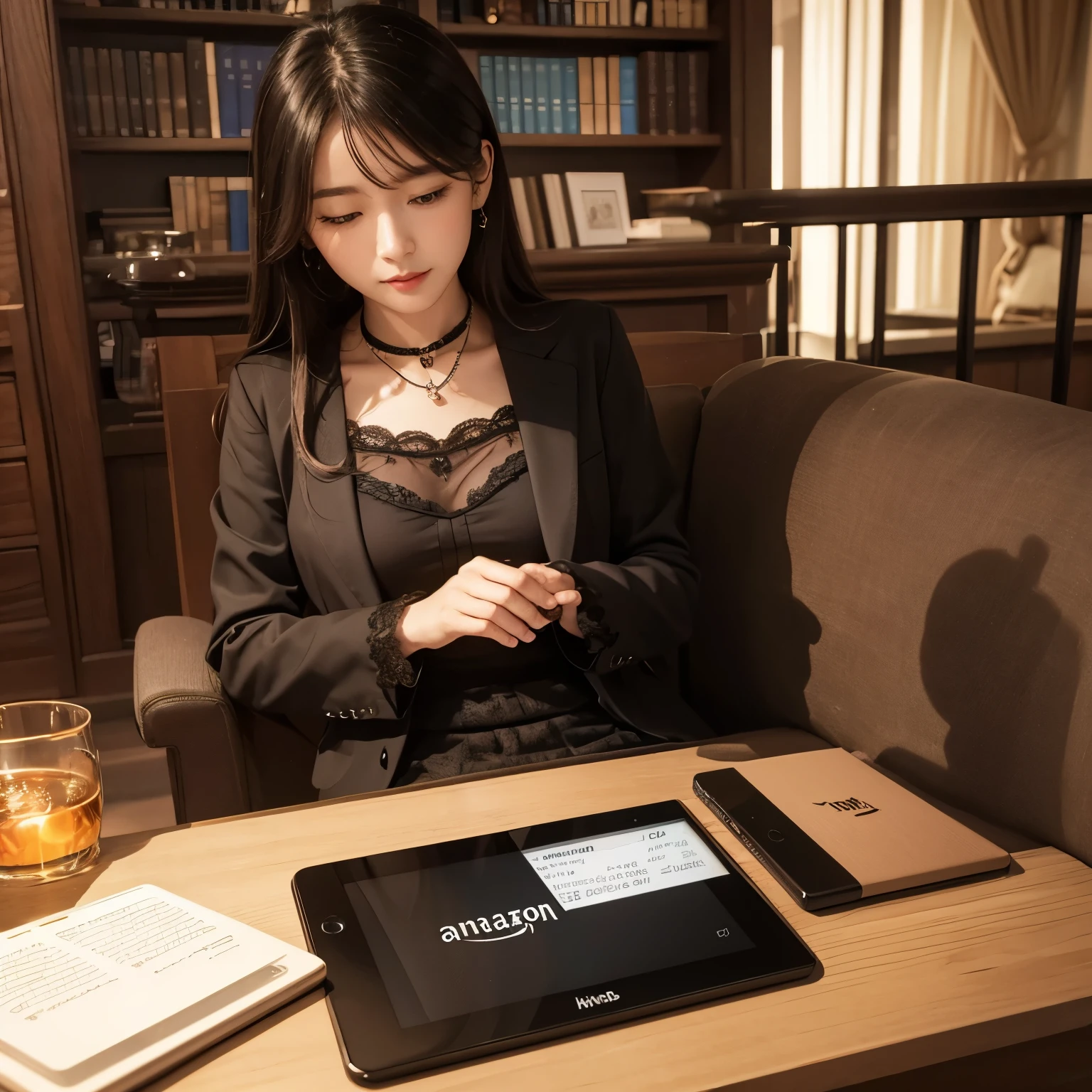 Please write the image of Amazon Kindle Be luxurious
