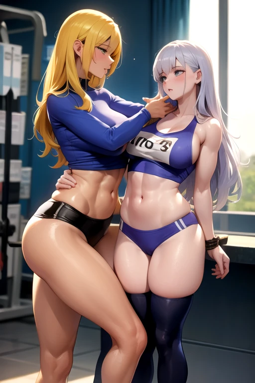 a (con traje de colegio muy ajustada), pechos s, muslos grandes,that he has a very sexy physiquee se bese con su novia que tenga pechos grandes, grandes,cuerpo muy sexi (desnuda)que se en besando en el gym,amor lesbico