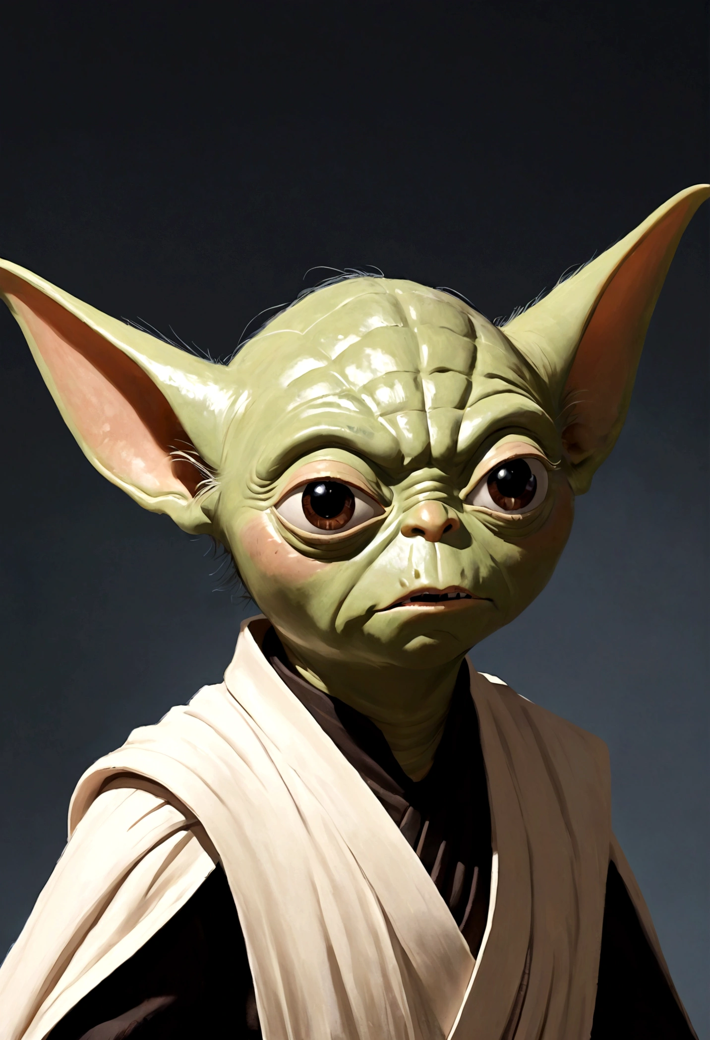 Star Wars Ray is making a disgusted face
