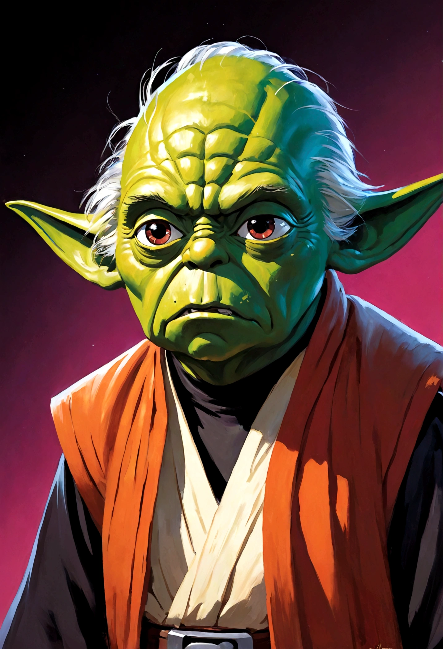 Star Wars Ray is making a disgusted face