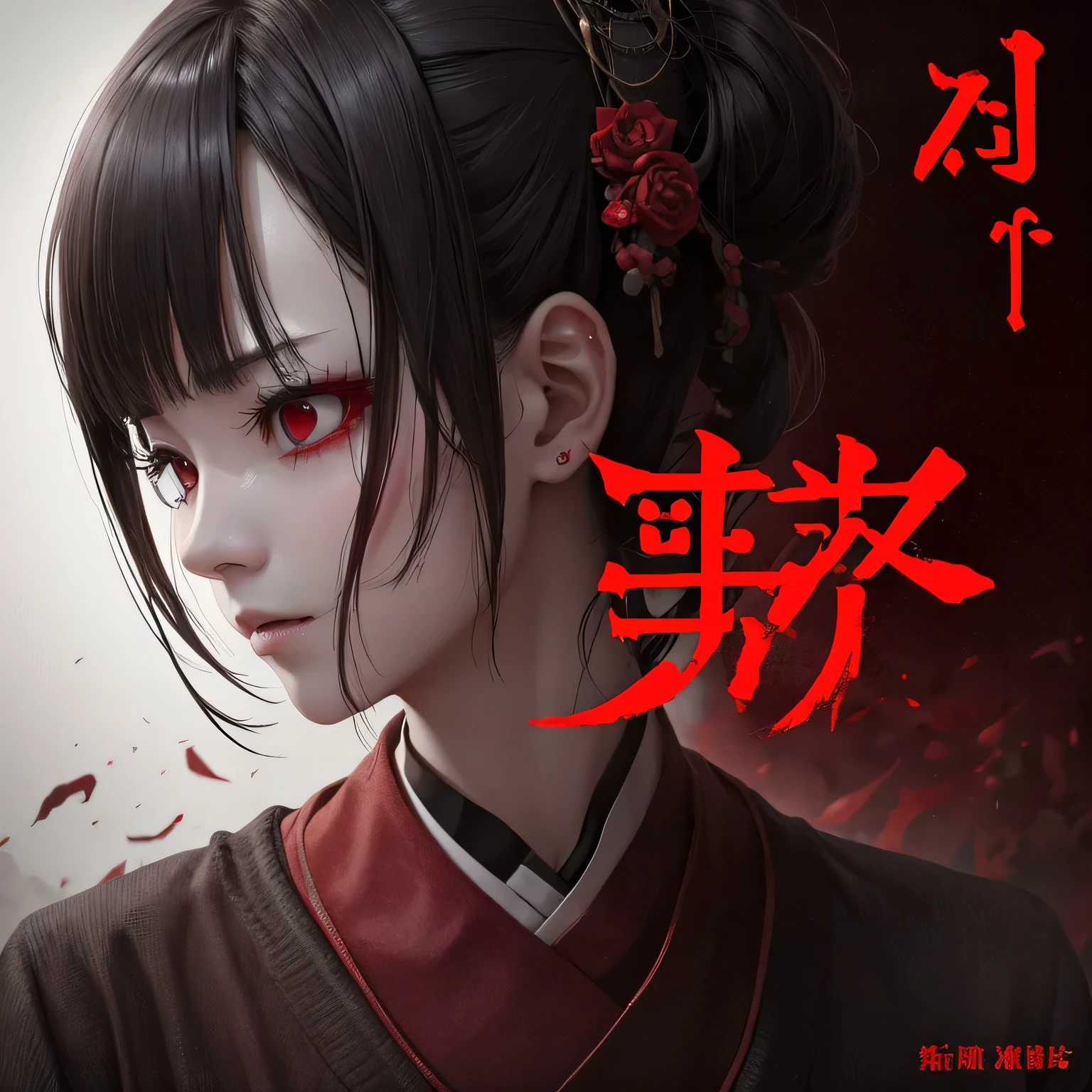 Using the word NG、Scary appearance、In horror、In red letters、No in the center、