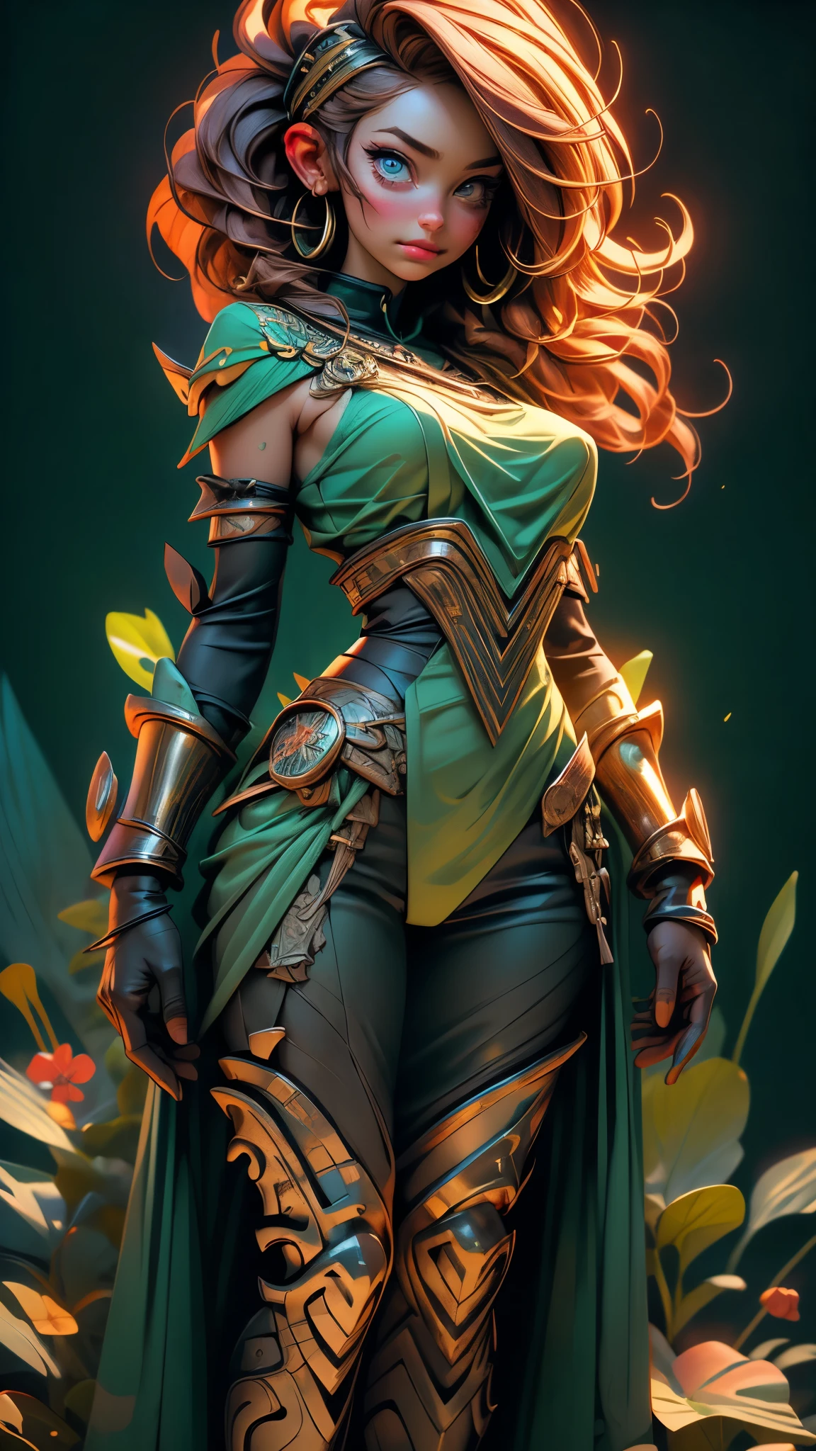 (best quality,4k,8k,highres,masterpiece:1.2),ultra-detailed,(best quality,realistic:1.2), lovely woman, Beautiful girl shaman, wearing mask made of wood, portrait, standing in an s-shape, green ringlets, sexy breast, 4k , great details and colours, sunset, play, joy, beauty, harmony, portrait, soft lighting, vibrant colors, HDR, 8k, absurdres, cinestill 800, sharp focus, add_detail:2, Ultra HD | | | ((Fullbody-shot)) add_detail:2 (1woman, solo)
