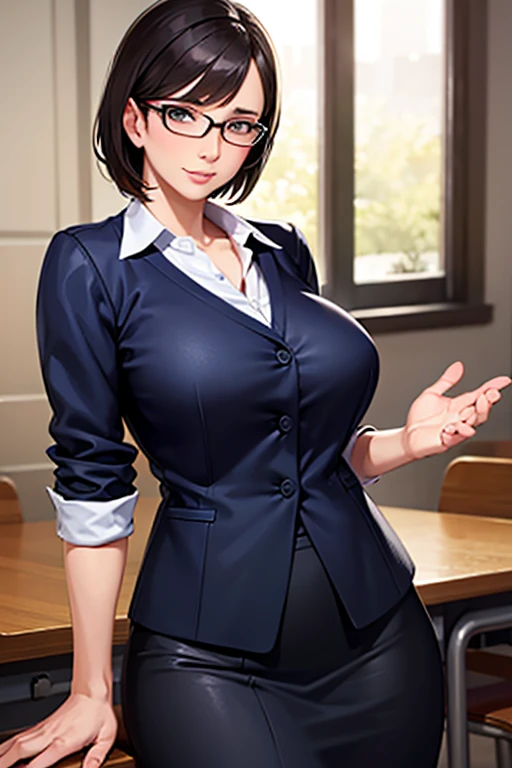 woman, realistic,school teacher,