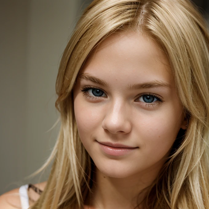 Realistic blonde teenager 