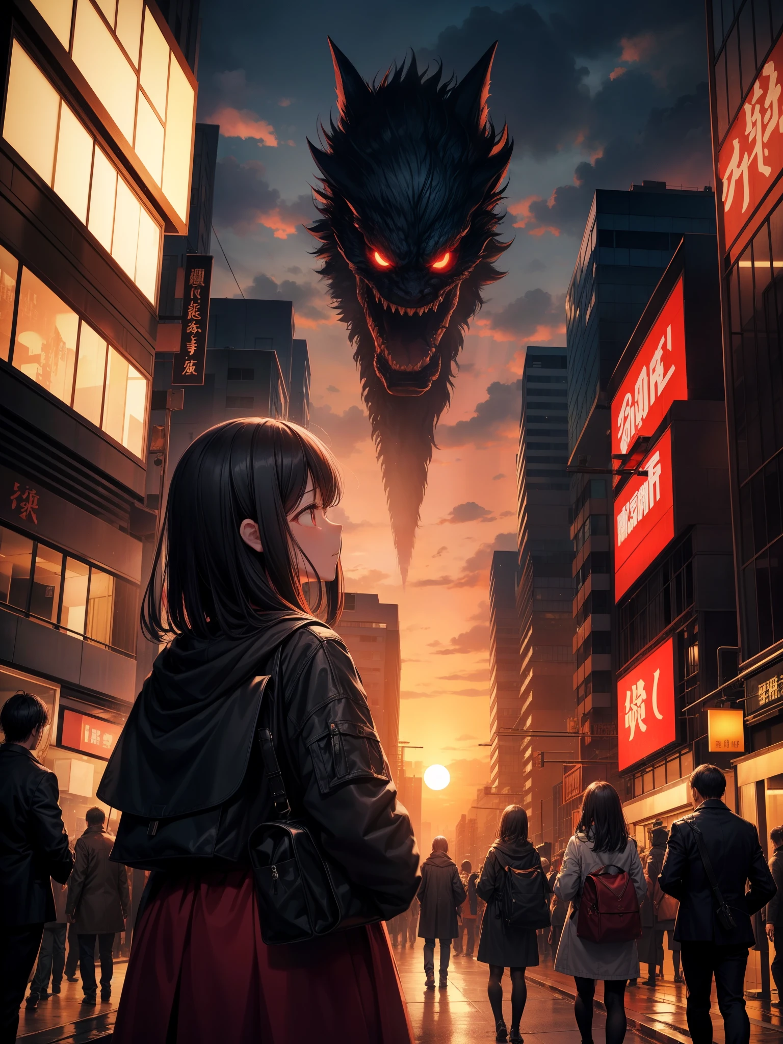 The sunset sky turns red、The whole city is enveloped in a magical light.、A dark shadow was quietly creeping up。The Shadow's True Identity、It was a monster lurking in the darkness。people々While enjoying the end of the day, I rushed home.、The shadow is silent、but確実にその存在を拡大させていく。
The shadow monster、Despite its enormous size, it was able to move surprisingly quietly.。Its black outline blends into the sunset、Hardly anyone notices its existence。As darkness begins to spread across the city、The monster's eyes begin to glow eerily.。With sharp claws and fangs、With its long tail fluttering、Looking for the next target。
people々While looking down the street where the joyous voices of、The monster silently glides through the shadows of the buildings.。Sudden、The monster brandished its enormous claws.、Shattered a nearby light。With a crackling sound、The light shatters、The surroundings are shrouded in darkness。That moment、The monster pounces、目を見張るような速さで一peopleの通行peopleを襲撃した。
A scream echoes through the sunset sky。but、It quickly disappeared as if it was absorbed into the darkness.。The shadow monster、He quietly set off again to continue his hunt.。Fear and chaos spread across the city、The beauty of the sunset only made the scene more creepy.。
The city gradually became enveloped in an eerie silence.、people々I stay home in fear.。The shadow monster、It became a symbol of fear that appeared in the sunset.、Everyone is shocked by its presence。After the raid is over、Only silence remains、The monster disappeared into the shadows, foreshadowing its return the following night.。
This story of the sunset and the shadow monster、It teaches us that fear lurks within beauty.。As the darkness spreads、The threat of monsters is becoming more and more real.、The whole city is plunged into a state of terror.。
