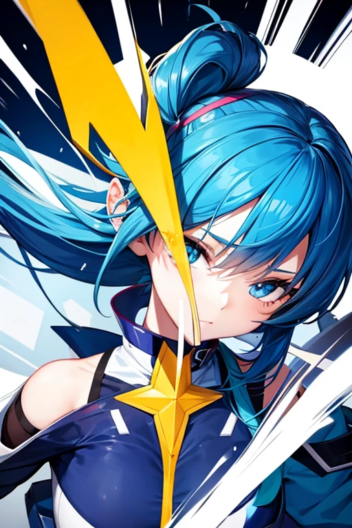 Anime Girl minimalist logo design bright colors, high quality, extreme quality, super detailed