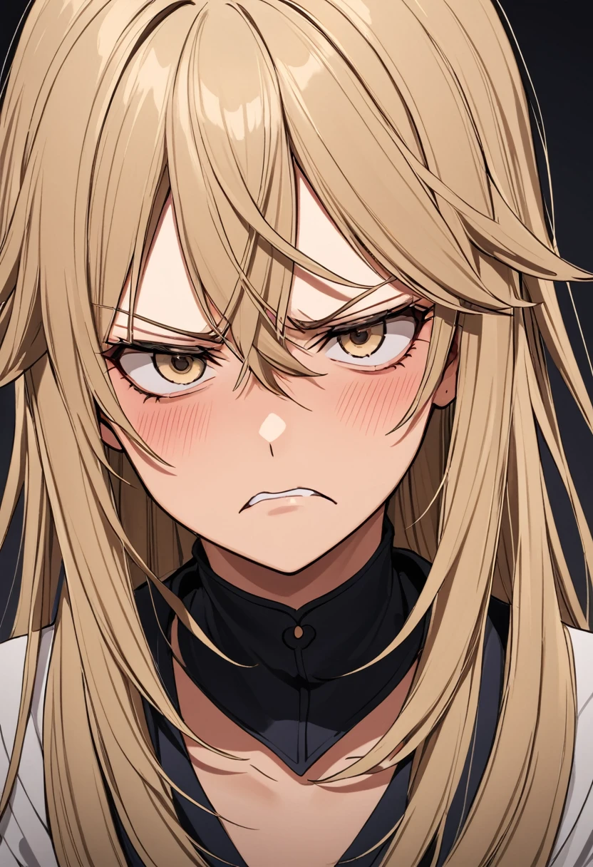 disgusted face. female.
