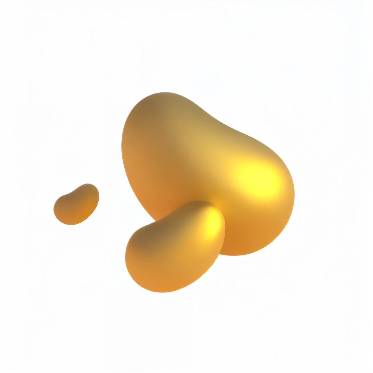 a close up of a Kanekoen object with a black background, spot, Smooth stylized shapes, realistic Kaneko, Smooth rendering, Height Rendering, sparse floating particles, Rendering in Blender, inspired by Jean Arp, Kanekoen organic structures, Kanekoen shapes, Smooth renderinging, Rich light and dark changes,Satisfactory rendering, Ray Tracing Rendering, beans, Smooth light shadows, Kaneko, Rendering Art, Soft Rendering
