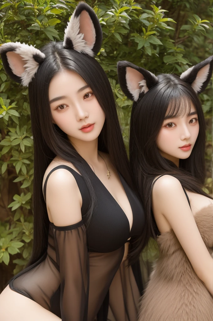Group photo，Taiwanese girl 18 years old with baby face and big breasts動漫綜合，Multiple animal races，Fully anthropomorphic（human body，Animal ears，Beast tail），Lots of beauties，Lots of beauties