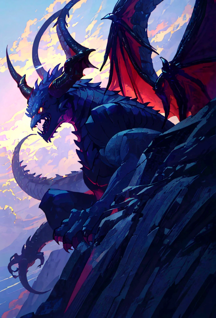 1 man, alone, long black hair, ((half human and half dragon)), 30 years old, black scales on his arm, horns coming out of his neck, frightening look, breath of fire character; Hybrid character of Human and dragon, full body; ((best angle)); ((better details)); human form