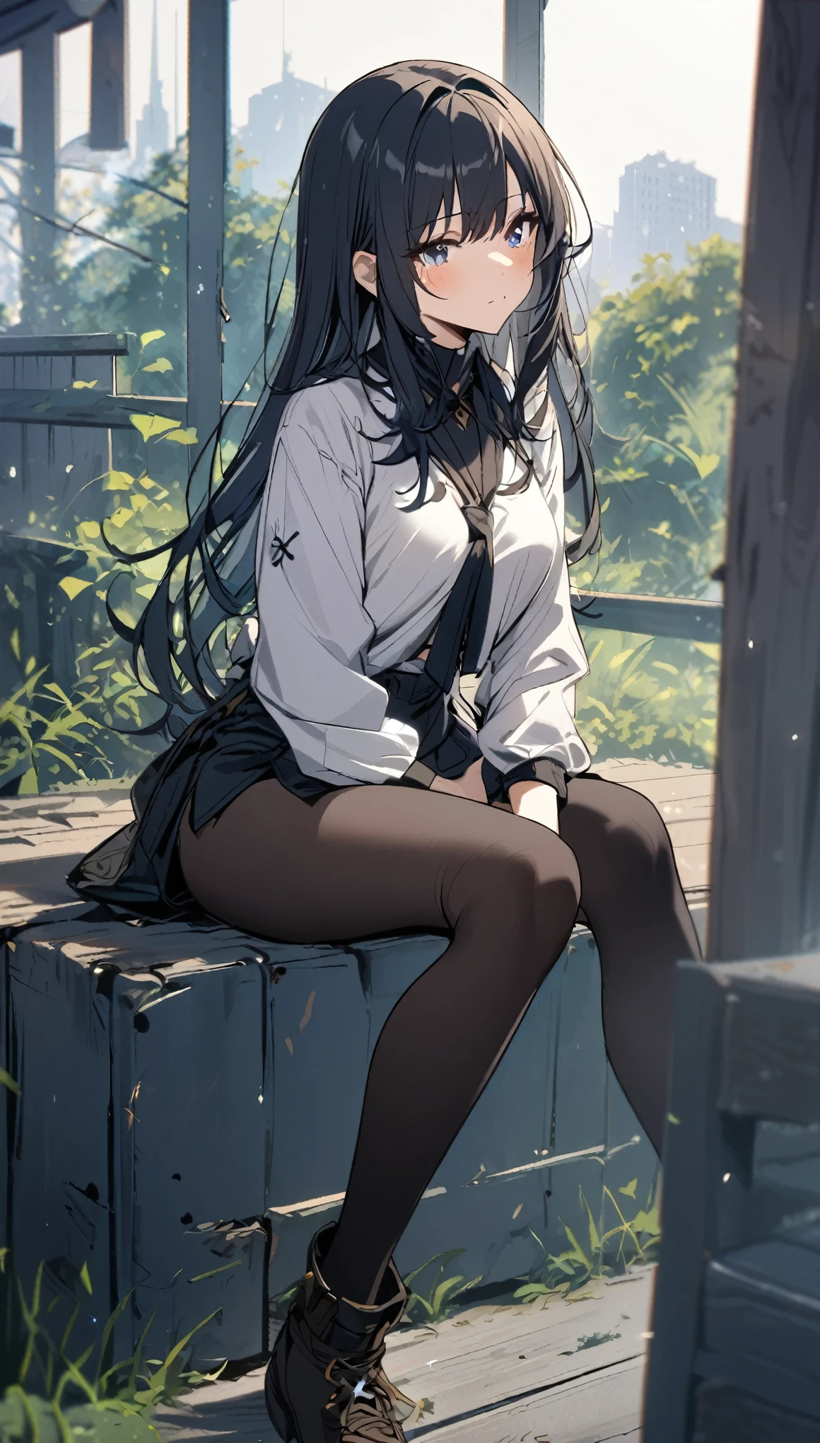 1girl, sitting