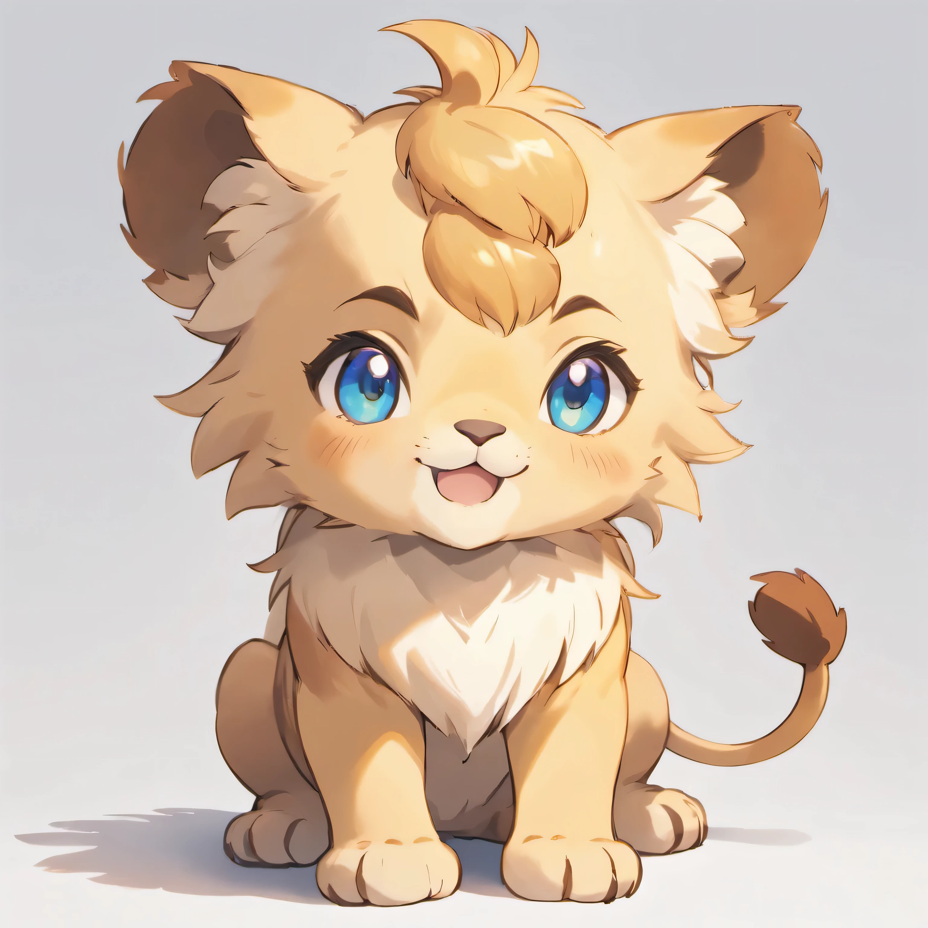 a cute lion cub, white background, detailed portrait, extremely detailed face, soft fur, beautiful eyes, adorable expression, photorealistic, highly detailed, 8k, cinematic lighting, dramatic shadows, vibrant colors, natural lighting, cute and playful, digital art, concept art, masterpiece