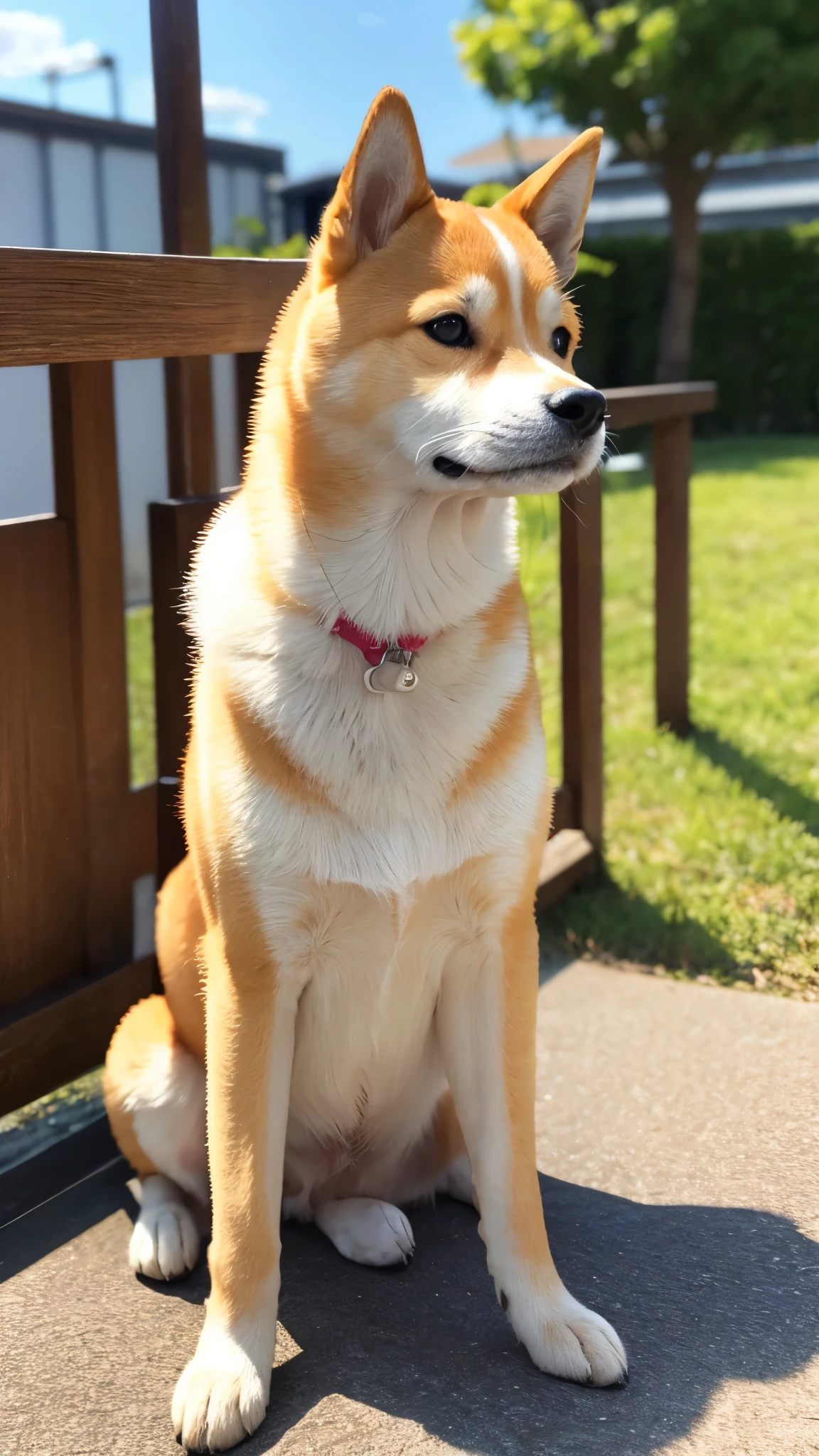 Shiba Inu、The posture is like begging.