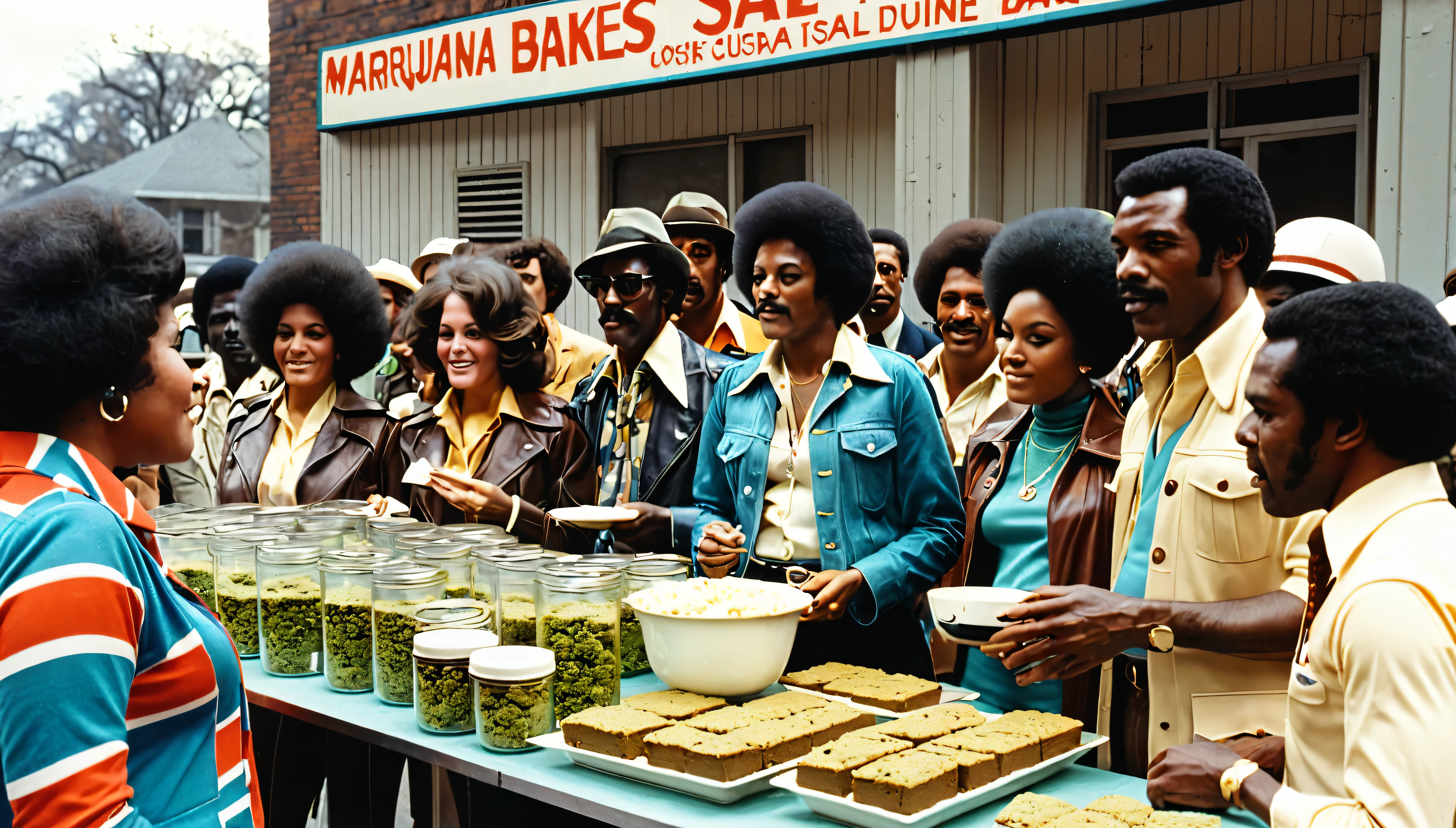 1970s marijuana bake sale, African-American people