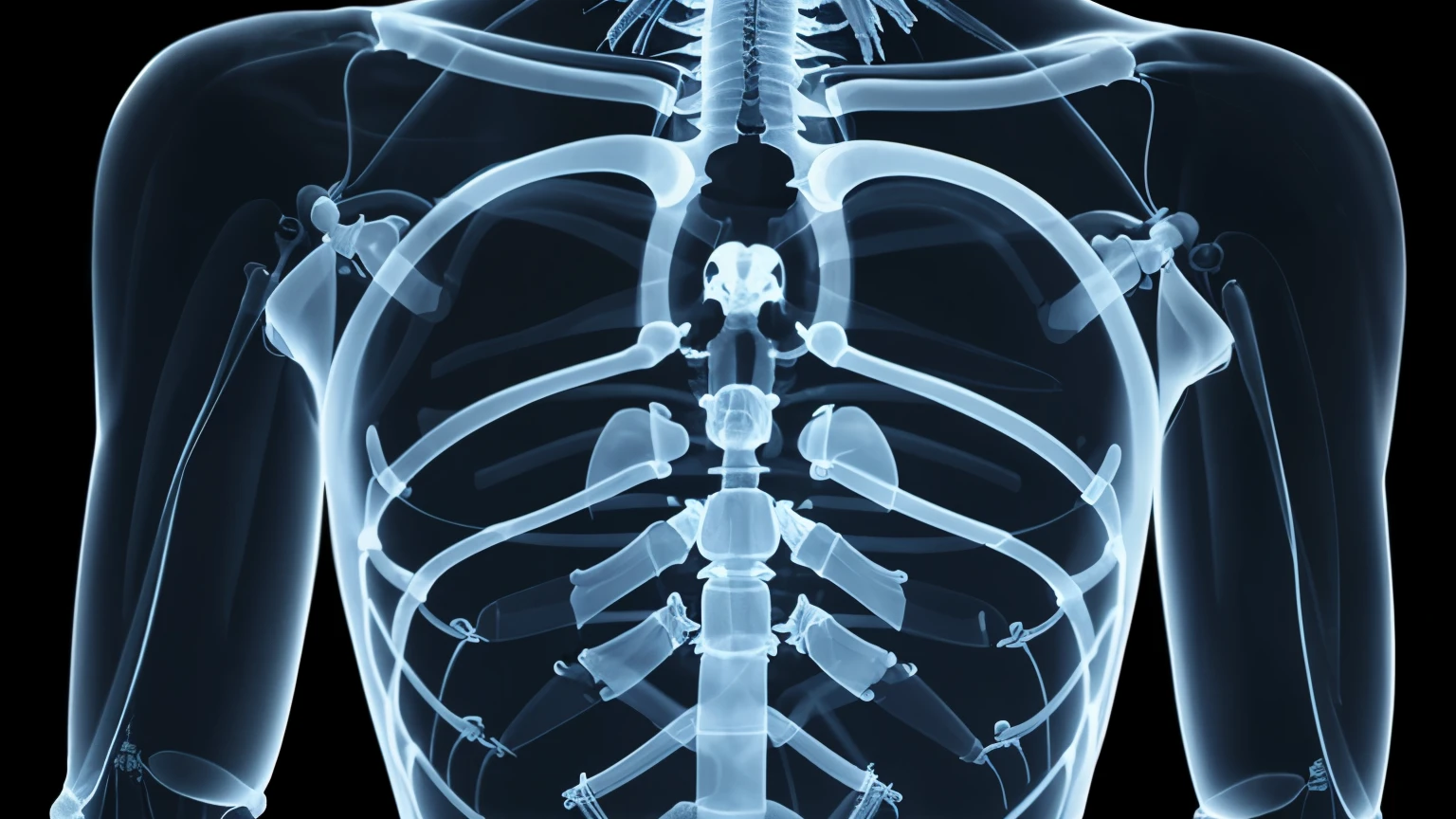 man human body, biomedical blue xray