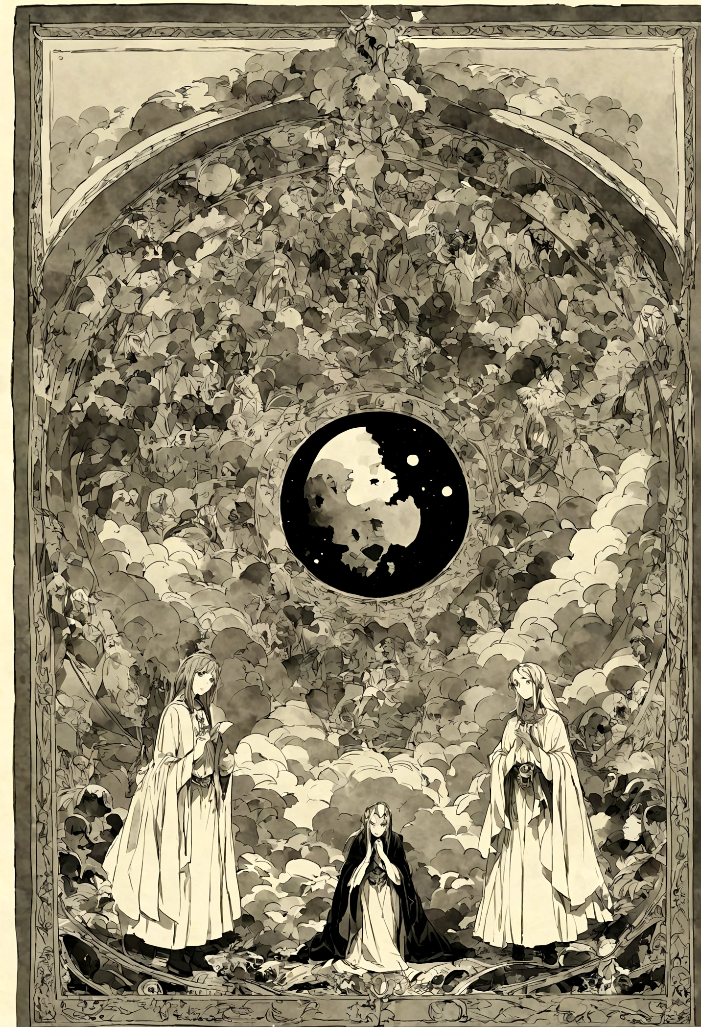 In Dante's Divine Comedy, Especially the part called the first heaven: Moon, Those who have broken their unchanging vows live there.. This passage shows a weakness in love for God.