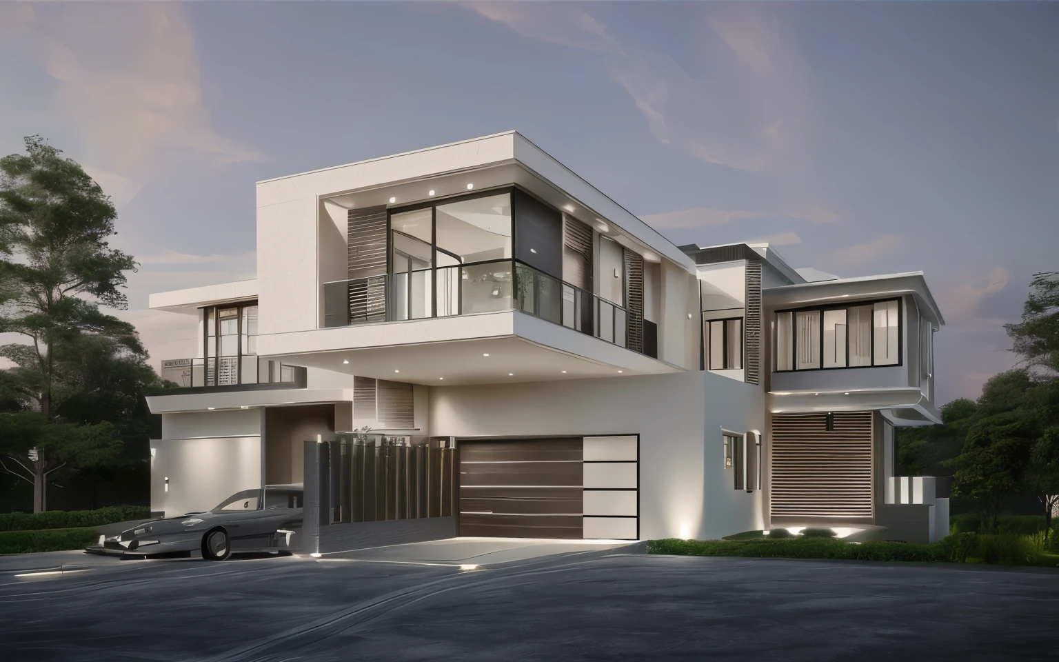 modern house , render.