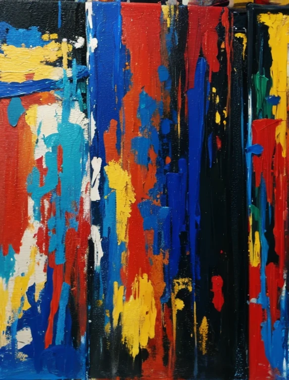 Paintings with folk art colors