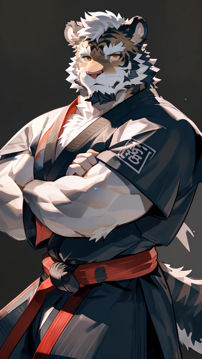 (White skintiger),(上Half Body赤裸:1.7),(martial arts衣服:1.4),(Holding a long sword),(great gesture),Stand calmly,(The background is an ancient city,There are busy vendors in the city:1.8),(Abdominal muscles),Heroic飒爽,完美的masterpiece,Various facial details,Close-up view,specific description,masterpiece,(CG),(Golden Eyes),black and white pattern,Black and white tail,,Heroic,tiger,Black and white fur,Specific facial details,Half Body,(Chang Ling),((middle aged)),(Face focus),(16K),(HD),Black and white belly,temple,beard,(Facial lines),(Heterochromia,),(Black and white hair),(Strong:1.2),(muscle:1.3),(high resolution:1.3),(close up),(Delicate face:1.5),Perfect details,(Half Body),(Detailed depiction of face:1.5),(Zoom in on the face:1.5),(白色Facial lines:1.2),(黑色beard:1.3),(white face:1.6),(White body),(White skin,black bars:1.3),(Fair cheeks:1.5),(Facial complexion is white:1.3),CG,(The smell of quackery:1.3),(martial arts:1.5),(knight:1.5),(realism),A wine bottle tied around the waist,