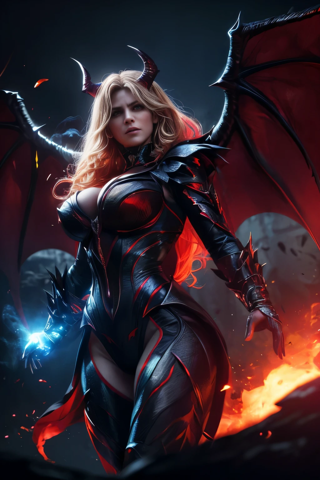 (best quality,4k,8k,highres,masterpiece:1.2),ultra-detailed,(realistic,photorealistic,photo-realistic:1.37), (girl like a bat out of hell), full body, sexy expression, demon Wings, flowing hair, athletic physique, dark clothes, dramatic lighting, high contrast, powerful dynamic lines, vibrant colors, fierce eyes, sharp fangs, ethereal atmosphere, intense energy, flying objects, shattered debris, swirling smoke, epic background, moonlit night, mysterious shadows
,demonictech,better_hands,hands