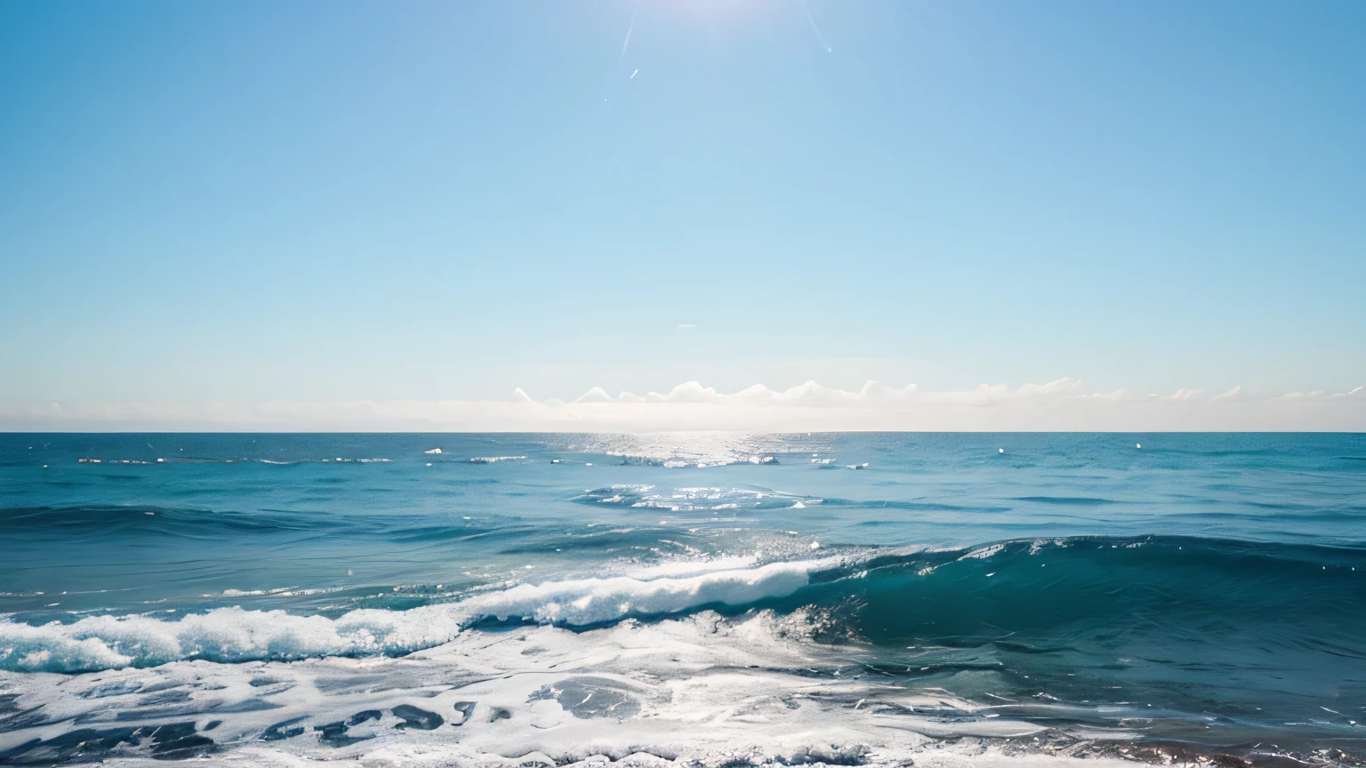 A beautiful sea without people