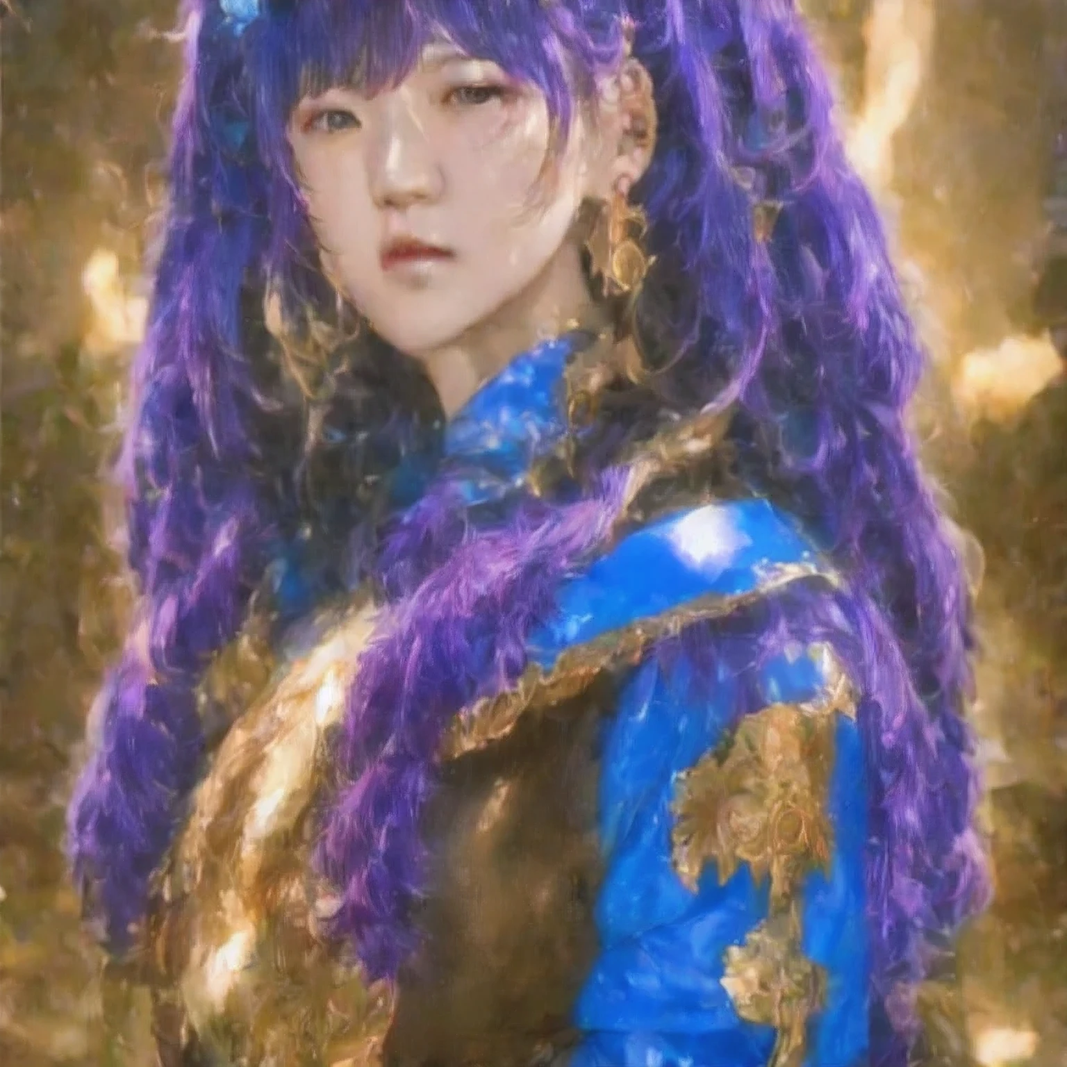 (((Disgusted look)))there is a 18 years old in a purple dress holding a dragon, wlop and ross tran, ross tran 8 k, fantasy art style, chengwei pan on artstation, a beautiful fantasy empress, ross tran and wlop, ruan jia and artgerm, the dragon girl portrait, ig model | artgerm, artgerm and ruan jia，beautiful
1girl
bangs
blue eyes
closed mouth
ear piercing
earrings
grey background
hair ornament
jewelry
lips
looking at viewer
military
military uniform
nose
piercing
portrait
realistic
short hair
simple background
solo
upper body