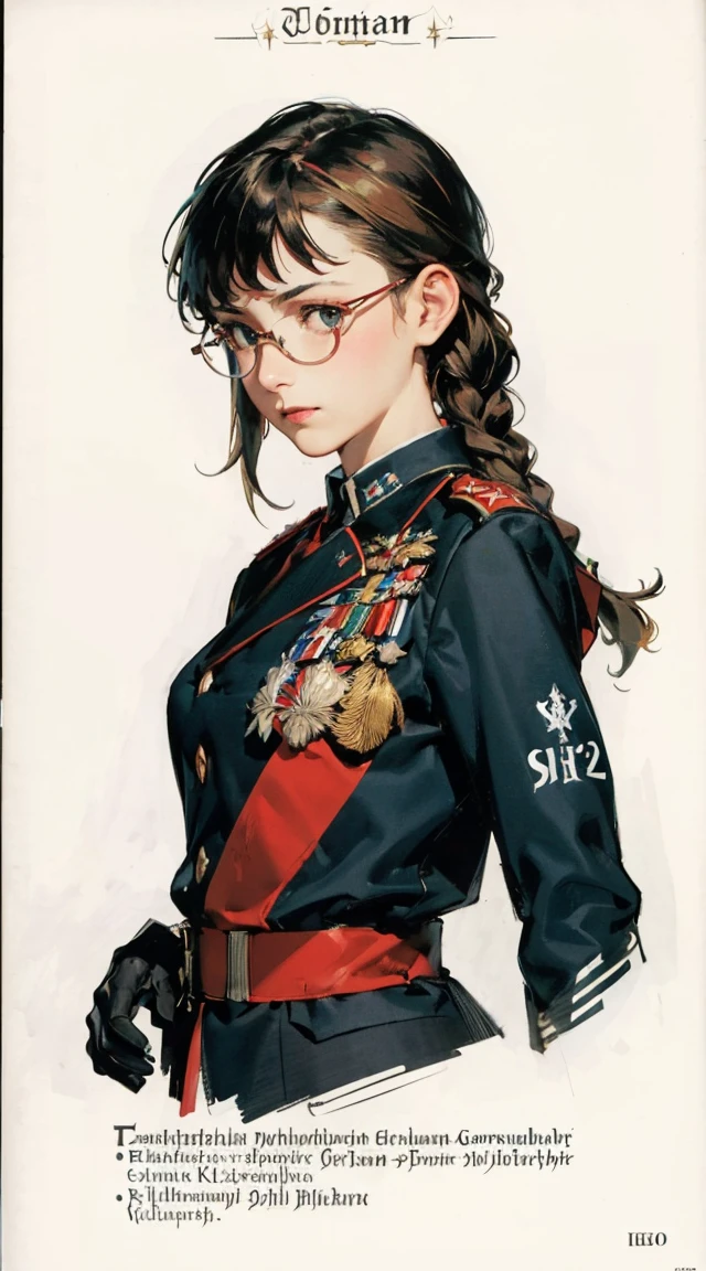 commander_valen, standing, looking at viewer, armor, muscular Drawing Lessons, beste-Qualit, Poses, Correct anatomy,Sketch Beech, Epic Poses, The clothes, pencil, Drawing,  Modest outfit, remote shot, detailed beautiful delicate face, detailed beautiful delicate eyes, perfect facial proportions, high-definition skin, fine skin, four-inch best ratio. With one thumb, a masterpiece, highly detailed, realistic, (World War II German general uniform reference : 1.8), the highest face resolution, adult, modestly dressed woman, dressed entirely, ( small, black hair, black straight bangs, super fine braids, straight bangs, red glasses, dark green eyes), future, science fiction, fighter plane, standing On the landing of a fighter plane, the government agency, a deep intelligent personality, a calm expression, a respectful face, a war, a fighter plane  (La mejor calidad:1.1), (Obra maestra:1.4), (absurdos:1.0), retrato, primer plano,1girl, Marinero Urano, KizukiAi, Mujer madura, small breasts, aqua eyes, cabello rubio, Uniforme Sailor Senshi, Collar de marinero, arco de pecho, Arco trasero, Falda suplicante, Guantes blancos de codo, Acostado boca abajo, en el suelo, con el trasero en alto, mostrando el culo de espaldas, without looking back