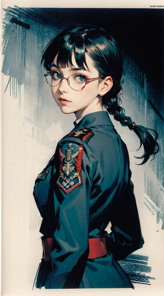 commander_valen, standing, looking at viewer, armor, muscular Drawing Lessons, beste-Qualit, Poses, Correct anatomy,Sketch Beech, Epic Poses, The clothes, pencil, Drawing, Modest outfit, remote shot, detailed beautiful delicate face, detailed beautiful delicate eyes, perfect facial proportions, high-definition skin, fine skin, four-inch best ratio. With one thumb, a masterpiece, highly detailed, realistic, (World War II German general uniform reference : 1.8), the highest face resolution, adult, modestly dressed woman, dressed entirely, ( small, black hair, black straight bangs, super fine braids, straight bangs, red glasses, dark green eyes), future, science fiction, fighter plane, standing On the landing of a fighter plane, the government agency, a deep intelligent personality, a calm expression, a respectful face, a war, a fighter plane (La mejor calidad:1.1), (Obra maestra:1.4), (absurdos:1.0), retrato, primer plano,1girl, Marinero Urano, KizukiAi, Mujer madura, small breasts, aqua eyes, cabello rubio, Uniforme Sailor Senshi, Collar de marinero, arco de pecho, Arco trasero, Falda suplicante, Guantes blancos de codo, Acostado boca abajo, en el suelo, con el trasero en alto, mostrando el culo de espaldas, without looking back